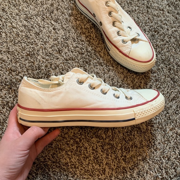 White Low Top Converse - Picture 2 of 4